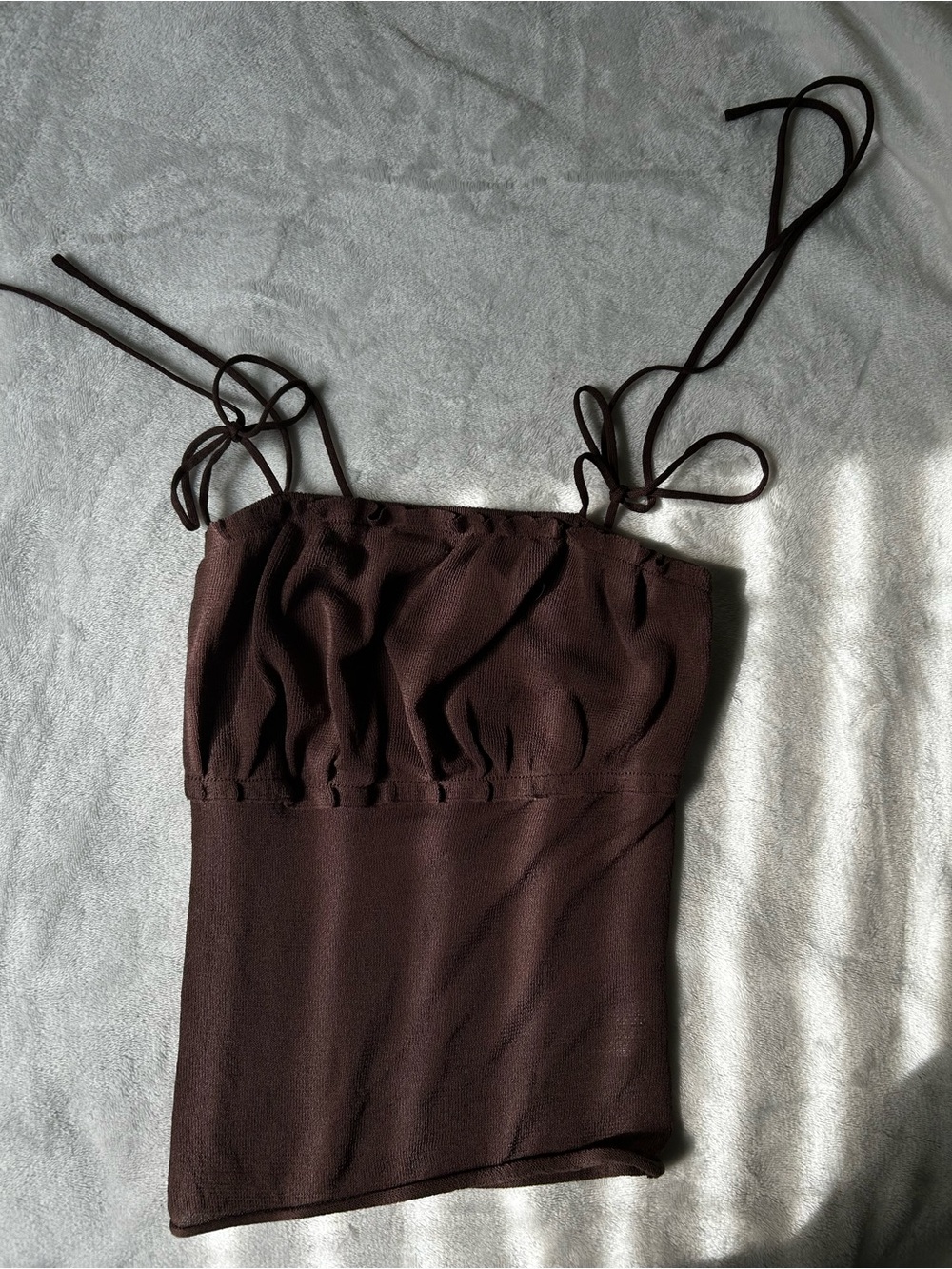 wild fable Brown Knit Top with Crew Neck